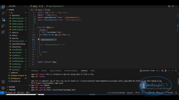 [React] npm ERR! code ENOENT syscall open error [Fixed]  | npm err! syscall lstat #infysky  #reactj