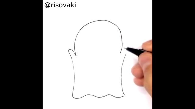 Как нарисовать // Привидение // Урок-стишок смотреть онлайн