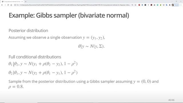 Gibbs sampler algorithm with code смотреть онлайн