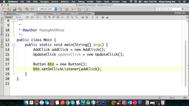Java Beginner Interface Part 2 (How build Button of Android SDK and handle event click) смотреть онлайн