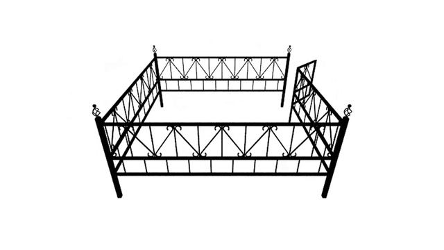 Кованая ограда КВ4 60