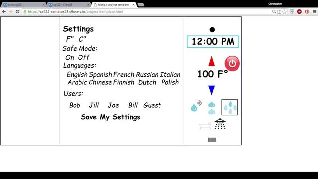 Touch Screen Shower in Fabric.js смотреть онлайн