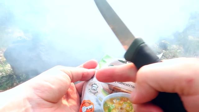 Поход в лес,компактный набор для ПВД,армейский котелок на костре. смотреть онлайн