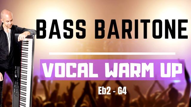 Bass Baritone Vocal Warm Up - 8 Singing Exercises for Guys смотреть онлайн