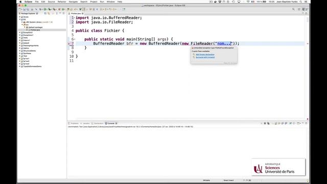 Cours Java (17) : ES/Exception 3 смотреть онлайн