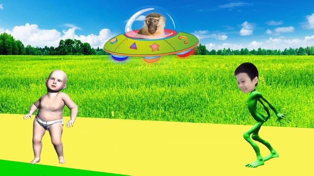 звуки животных для самых маленьких | развивающие для детей как говорят | животные с alien dance #9 смотреть онлайн