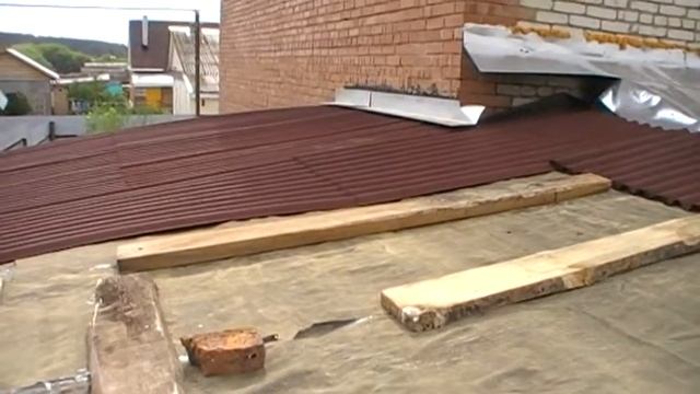Покрыта крыша рубероидом, ондулином смотреть онлайн