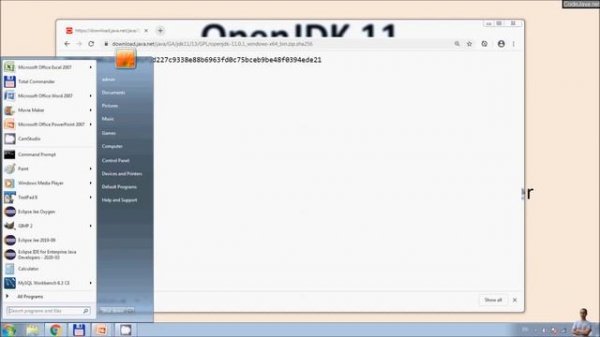 Download and install OpenJDK 11