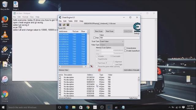 GT Racing 2 Cheat Engine 6.5 Hack смотреть онлайн
