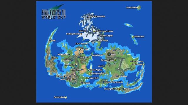 Final Fantasy 7 World Map смотреть онлайн