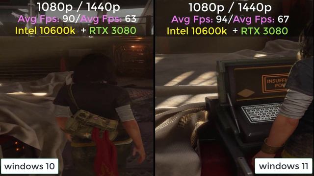 Windows 11 Benchmark Games 7 Tested FPS intel 11600K смотреть онлайн