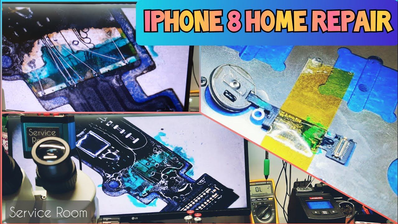 iPhone 8 Home button repair.iPhone 8 кнопка Home. Ремонт подписчику . смотреть онлайн