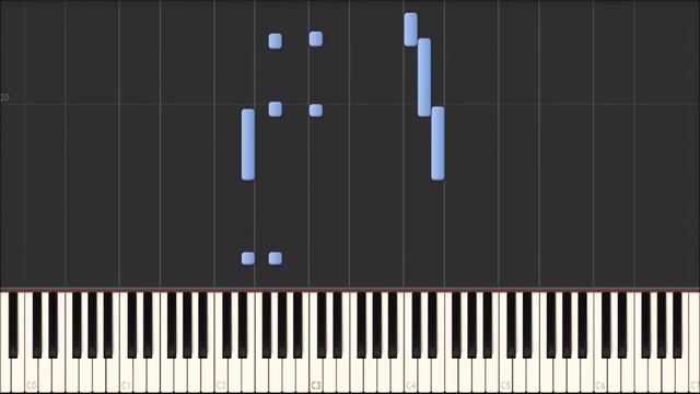 Santa Lucia / Санта Лючия (piano tutorial) смотреть онлайн