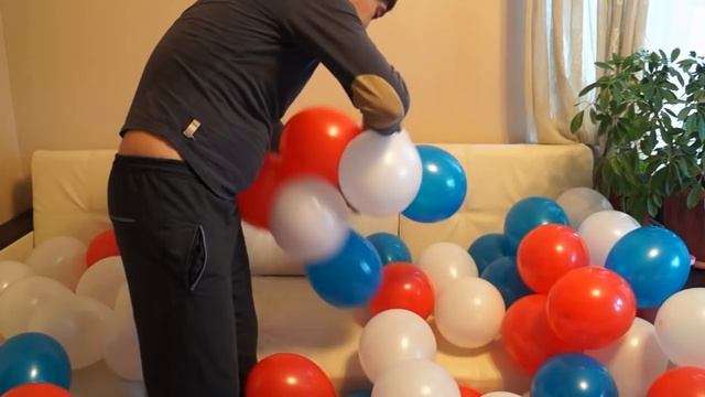 Гирлянда, арка из воздушных шаров своими руками. Garland of the balloons with their own hands. смотреть онлайн