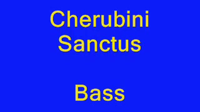 Cherubini Sanctus bass смотреть онлайн