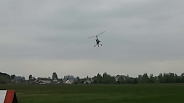 Our Test Pilot Vadim Alexandrov On The Dominator Gyroplan/Вадим Александров на автожире Доминатор