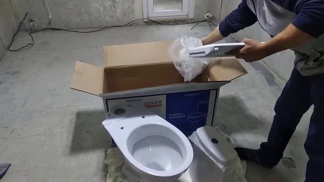 Распаковка — Унитаз напольный Cersanit Just 031 смотреть онлайн