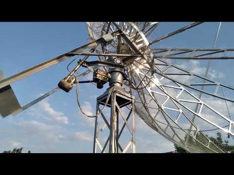 5m dish for EME 1296Mhz home made RW6HM 1-st rotary test (part 4)