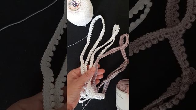 Crochet. Вязание крючком. Сравнение нитей разной толщины. МК шнура в уроке 7. смотреть онлайн