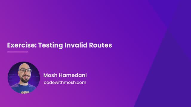 80. Exercise- Testing Routes with Parameters смотреть онлайн