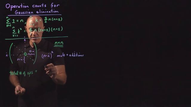 Operation Counts for Gaussian Elimination | Lecture 28 | Numerical Methods for Engineers смотреть онлайн