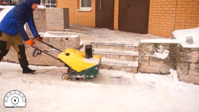 Быстрое удаление спресованного снега и наледи смотреть онлайн