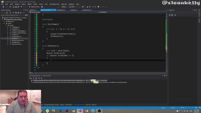 Blackjack Card Game in Unity Part IX - Game Controller смотреть онлайн