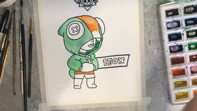 Рисуем Леона из Brawl Stars смотреть онлайн