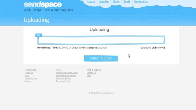 Как выложить видео на файлообменник sendspace.com смотреть онлайн