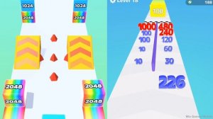 Jelly Run 2048 vs Number Master - Gameplay Max Level Infinity Mode