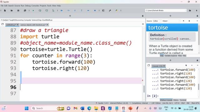 Turtle Art: Drawing a Triangle with Function смотреть онлайн