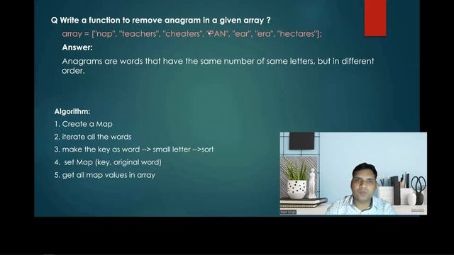 Remove anagrams from array смотреть онлайн