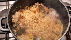 ▶️КАПУСТНАЯ СОЛЯНКА СО СВИНЫМИ РЁБРЫШКАМИ Кулинарный рецепт