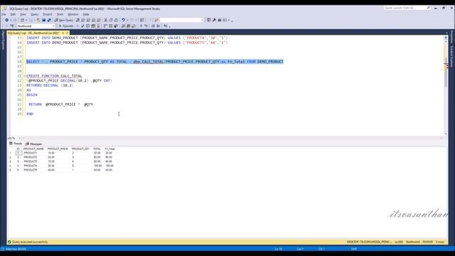54.Scalar Value Function in SQL Server смотреть онлайн