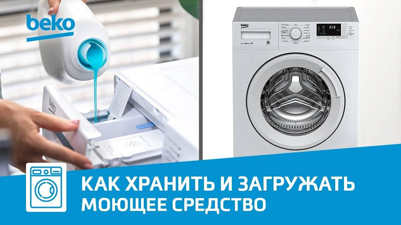 Как и куда засыпать порошок в стиральной машине Beko? смотреть онлайн