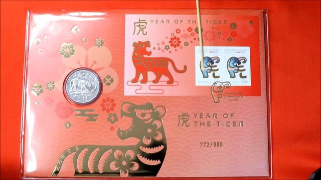 2022 Lucky 888 Year of the Tiger 50c Tetradecagon PNC Numismatic Cover :- Howards' Video смотреть онлайн
