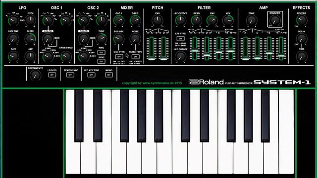 Roland System1 Editor MAC and Windows VST смотреть онлайн