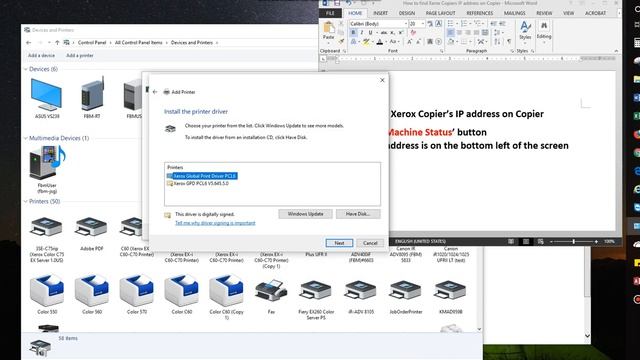 Xerox WorkCentre Copier Printer Driver Install on Windows смотреть онлайн