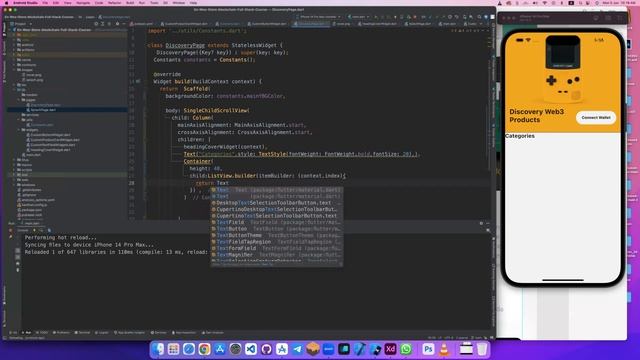 Create Category list Ui | Mobile Blockchain Developer Bootcamp Course With Solidity & Flutter смотреть онлайн