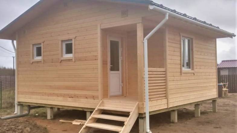 Баня без веника – что стол без соли! Каркасная баня под Питером, проект БК-9, лидер продаж смотреть онлайн