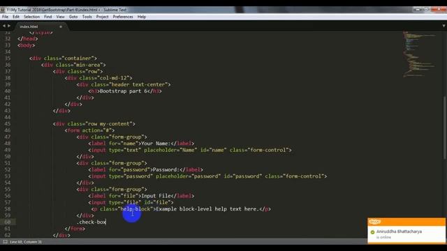 Bootstrap Part 6 form смотреть онлайн
