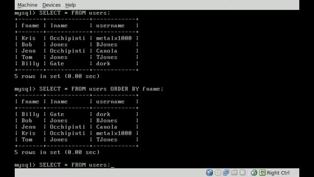 MySQL - Display in Order By - BASH - Linux смотреть онлайн