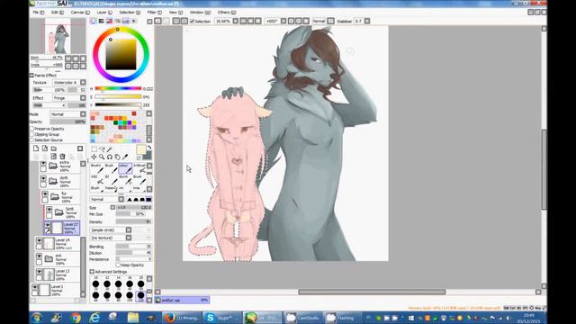 Furry onii-chan & me (Speed paint) смотреть онлайн