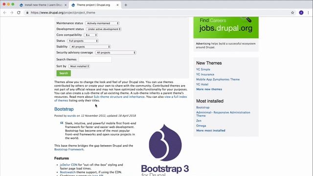 Install Theme In Drupal | Drupal For Absolute Beginners смотреть онлайн