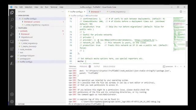 How to Configure Truffle To deploy to BSC смотреть онлайн