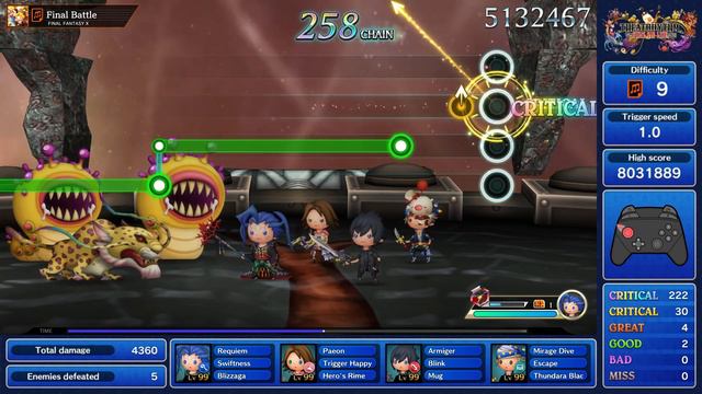 Final Battle (FFX) Ultimate Perfect Chain SSS - Theatrhythm Final Bar Line смотреть онлайн