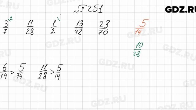 № 251 - Математика 6 класс Мерзляк смотреть онлайн