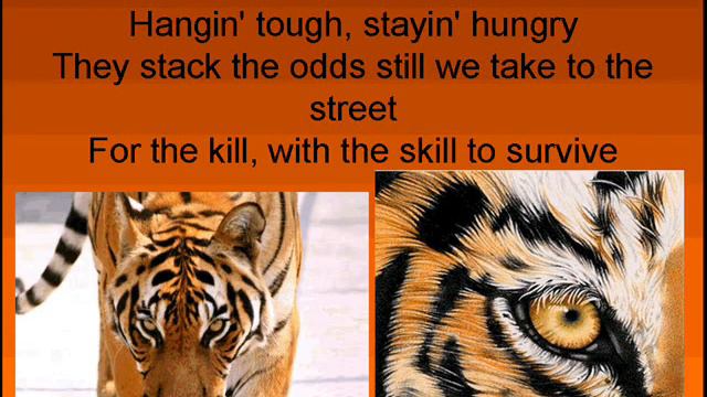 Eye of the Tiger with Lyrics смотреть онлайн