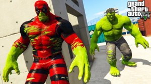 Как Дэдпул стал Халком в Гта 5 моды? Обзор мода в Gta 5 mods видео игры