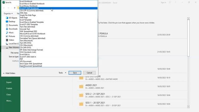 SERI PELATIHAN EXCEL UNTUK PEMULA BAGIAN KE 96 – SAVE AS TYPE .XLS vs XLSX (By Pak Santo). смотреть онлайн